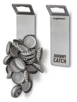 Johnny Catch, <p>JOHNNY CATCH - der Flaschenöffner der den Kronkorken fängt - magnetisch!<br />
Vor rund 100 Jahren wurde der Kronkorken erfunden, fast genauso lange gibt es Kronkorkenöffner für die Wand - weil sie einfach praktisch sind. Und dennoch gab es bisher Keinen der gut funktioniert und zugleich gut aussieht - wir sahen demnach Handlungsbedarf. Wir wollten einen sehr einfachen, funktional perfekten und schönen Kronkorkenöffner für die Wand entwickeln - es war die Geburtsstunde von Johnny Catch.</p>
