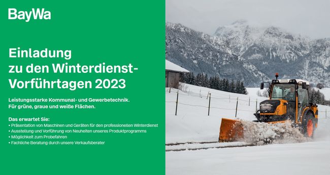 Winterdienst-Vorführtage der BayWa 2023